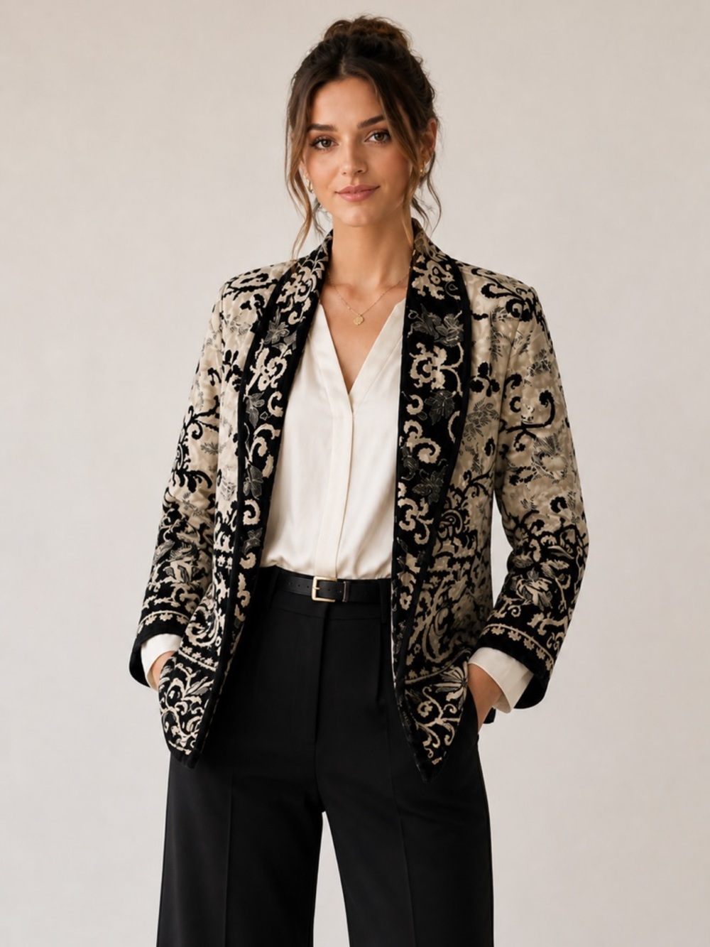 American Vintage Cream and black jacket